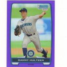2012 Bowman Chrome Prospect Purple Refractor Danny Hultzen #d 187/199 Seattle Mariners