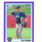 2010 Bowman Chrome Prospect Purple Refractor Kyle Seager #d 535/899 Seattle Mariners