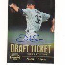 2011 Playoff Contenders Draft Ticket Forrest Snow Autograph Rc #DT56 Seattle Mariners