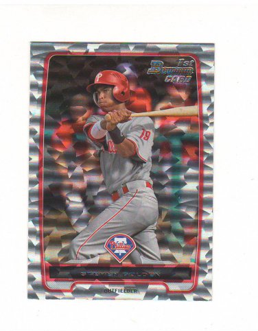 2012 Bowman Draft Prospect Silver Ice Steven Golden #BDPP90 Philadelphia Phillies