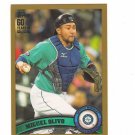 2011 Topps Update Gold Parallel Miguel Olivo #d 1871/2011 Seattle Mariners