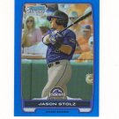 2012 Bowman Chrome Draft Prospect Blue Refractor Jason Stolz #d 024/250 Colorado Rockies