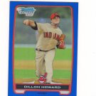 2012 Bowman Chrome Prospect Blue Refractor Dillon Howard #d 158/250 Cleveland Indians