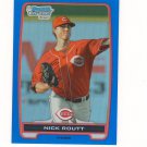 2012 Bowman Chrome Draft Prospect Blue Refractor Nick Routt #d 044/250 Cincinnati Reds