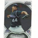 2011 Bowman Sterling Juan Nicasio Rc #26 Colorado Rockies