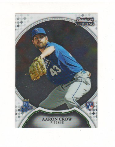 2011 Bowman Sterling Aaron Crow Rc #36 Kansas City Royals
