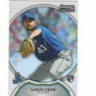 2011 Bowman Sterling Refractor Aaron Crow Rc /199 Kansas City Royals