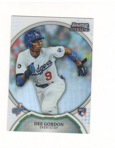 2011 Bowman Sterling Refractor Dee Gordon Rc #d 130/199 Los Angeles Dodgers