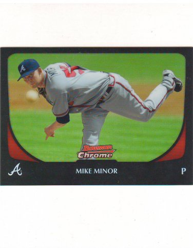 2010 Bowman Chrome Refractor Mike Minor #118 Atlanta Braves
