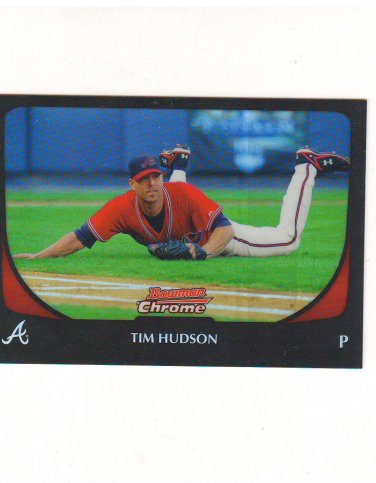 2010 Bowman Chrome Refractor Tim Hudson #58 Atlanta Braves