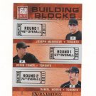 2011 Donruss Elite Building Blocks Musgrove Comer Norris #9 Toronto Blue Jays