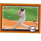 2010 Bowman Orange Parallel Brian McCann #d 198/250 Atlanta Braves