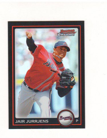 2010 Bowman Chrome Refractor Jair Jurrjens #5 Atlanta Braves