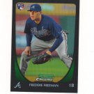 2011 Bowman Chrome Refractor Freddie Freeman Rc #185 Atlanta Braves