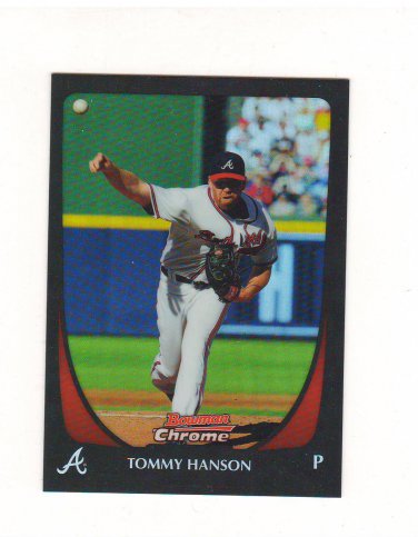 2011 Bowman Chrome Refractor Tommy Hanson #69 Atlanta Braves