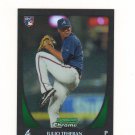 2011 Bowman Chrome Refractor Julio Teheran Rc #201 Atlanta Braves
