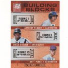 2011 Donruss Elite Building Blocks Rendon Goodwin Purke #1 Washington Nationals