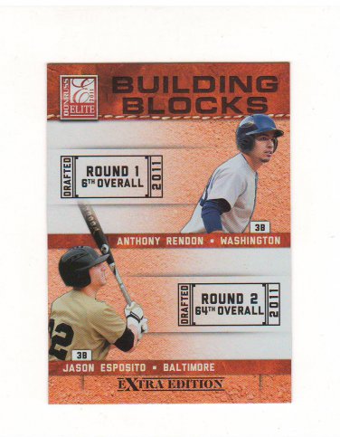 2011 Donruss Elite Building Blocks Rendon Esposito Martinez Dean #8