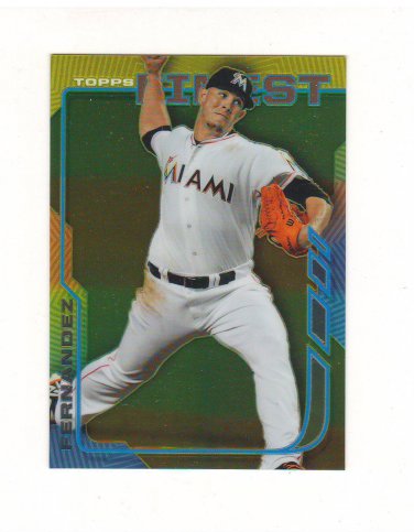 2014 Finest Jose Fernandez #97 Miami Marlins