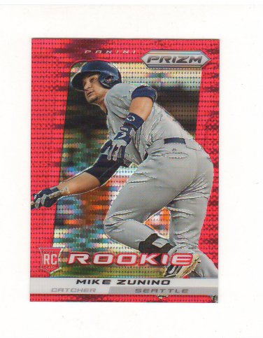 2013 Prizm Red Pulsar Mike Zunino Rc #224 Seattle Mariners