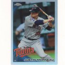 2010 Topps Chrome Refractor Justin Morneau #112 Minnesota Twins