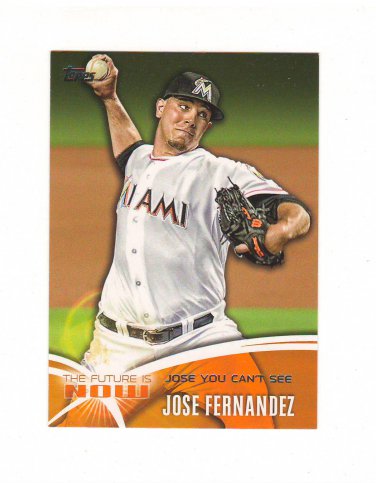 2014 Topps The Future Is Now Jose Fernandez #FN-22 Miami Marlins