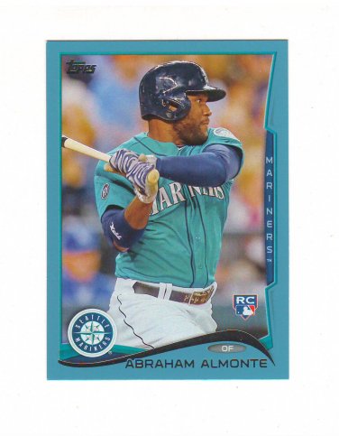 2014 Topps Walmart Blue Parallel Abraham Almonte Rc #256 Seattle Mariners