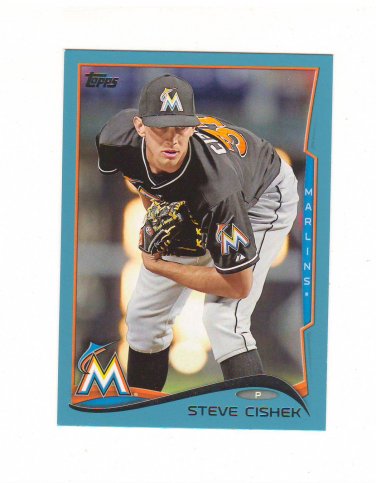 2014 Topps Walmart Blue Parallel Steve Cishek #305 Miami Marlins