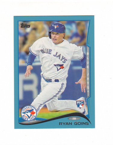 2014 Topps Walmart Blue Parallel Ryan Goins Rc #319 Toronto Blue Jays