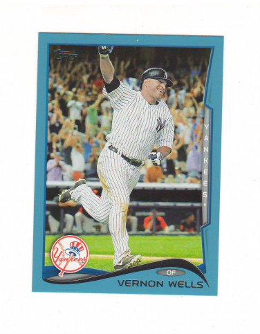 2014 Topps Walmart Blue Parallel Vernon Wells #222 New York Mets