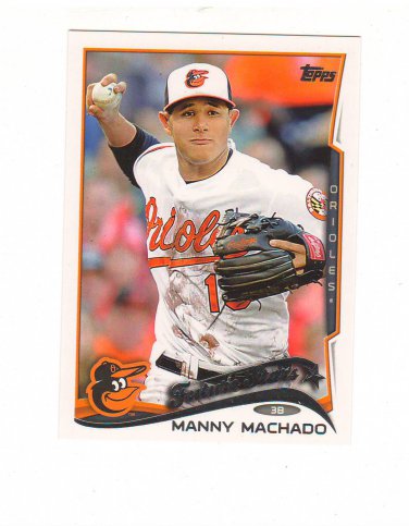 2014 Topps Future Stars Manny Machado #24 Baltimore Orioles