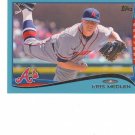 2014 Topps Walmart Blue Parallel Kris Medlen #66 Atlanta Braves