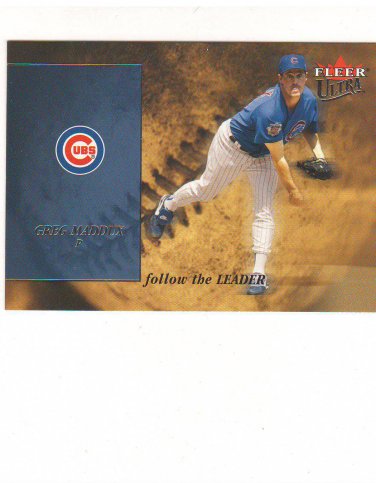 2005 Fleer Ultra Follow The Leader Greg Maddux #13 of 15 FL Chicago Cubs