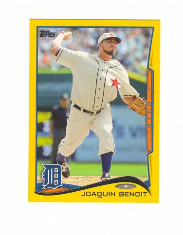 2014 Topps Walmart Yellow Parallel Joaquin Benoit #223 Detroit Tigers
