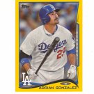 2014 Topps Walmart Yellow Parallel Adrian Gonzalez #204 Los Angeles Dodgers