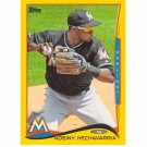 2014 Topps Walmart Yellow Parallel Adeiny Hechavarria #41 Miami Marlins