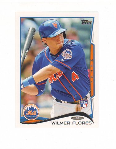 2014 Topps Wilmer Flores Rc #86 New York Mets