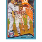 2014 Topps Walmart Blue Parallel Brian Dozier #221 Minnesota Twins