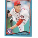 2014 Topps Walmart Blue Parallel Ross Detwiler #245 Washington Nationals