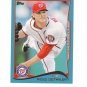2014 Topps Walmart Blue Parallel Ross Detwiler #245 Washington Nationals