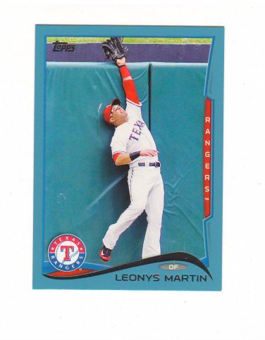 2014 Topps Walmart Blue Parallel Leonys Martin #82 Texas Rangers