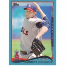 2014 Topps Walmart Blue Parallel Garrett Richards #306 Los Angeles Angels