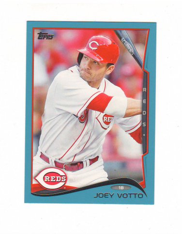 2014 Topps Walmart Blue Parallel Joey Votto #19 Cincinnati Reds