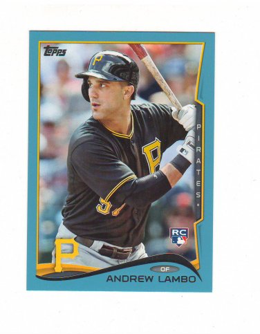 2014 Topps Walmart Blue Parallel Andrew Lambo Rc #54 Pittsburgh Pirates