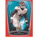 2014 Bowman Red Parallel Chris Smith Rc #d 110/199 Jacksonville Jagurs
