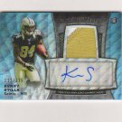 2013 Bowman Sterling Blue Wave Refractor Kenny Stills Patch Auto Rc #d 112/125 New Orleans Saints