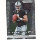 2013 Panini Prizm Tyler Wilson Rc #295 Oakland Raiders