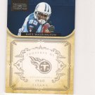 2011 National Treasures Nate Washington #d 32/99 Tennesse Titans