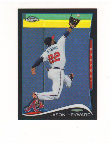 2014 Topps Chrome Black Refractor Jason Heyward 036/100 Atlanta Braves