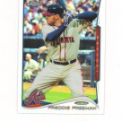 2014 Topps Chrome Refractor Freddie Freeman #146 Atlanta Braves